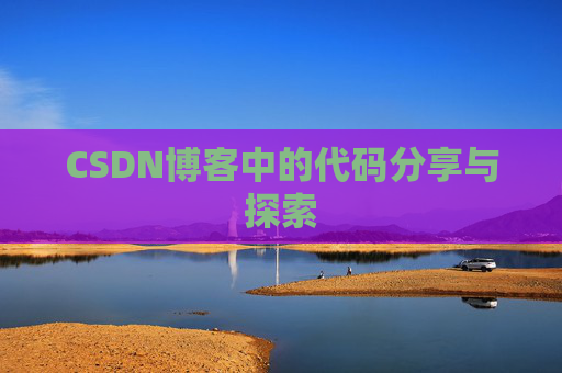 CSDN博客中的代码分享与探索